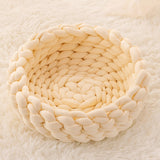 Katzenbett rund aus Plüsch – Kuschelkissen für Katzen Bild 8