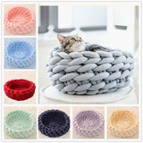 Katzenbett rund aus Plüsch – Kuschelkissen für Katzen Bild 7