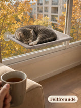 Katzen-Hängematte fürs Fenster mit Saugnäpfen – Fensterliege Bild 5
