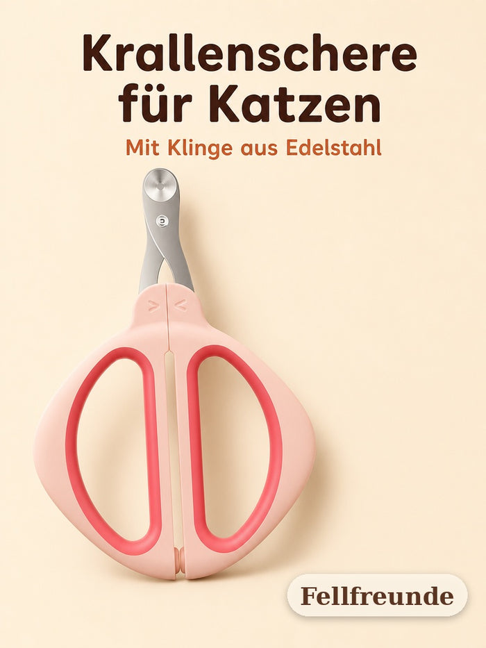 Krallenschere für Katzen mit Klinge aus Edelstahl