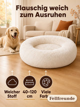 Hundebett Plüsch – weiches Kuschelbett für Hunde, 40–120 cm Bild 2