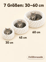 Katzenbett rund aus Plüsch – Kuschelkissen für Katzen Bild 6